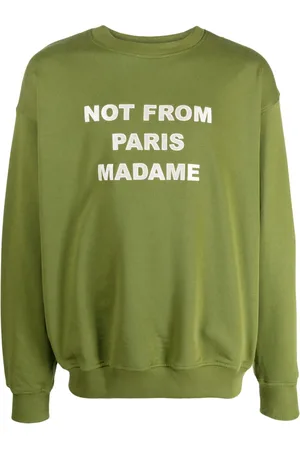Drôle de Monsieur Sweater met geborduurde tekst