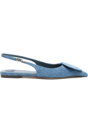 Jacquemus Les Slingbacks Duelo Plates leren ballerina