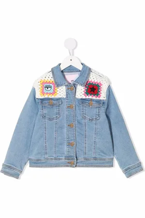 Chiara Ferragni Spijkerjack met gehaakt detail