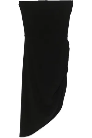 Norma Kamali Gedrapeerde strapless mini