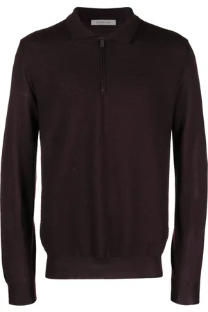 corneliani Fijngebreid poloshirt