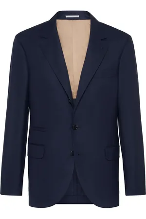 Brunello Cucinelli Blazer met enkele rij knopen