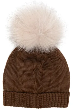 COLORICHIARI Wollen muts met pompon
