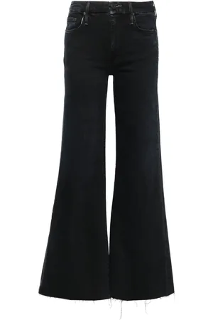 Mother The Roller Fray mid waist bootcut jeans