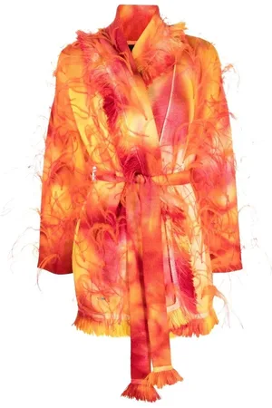 Alanui Vest met veren afwerking