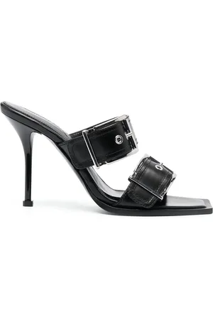 Alexander McQueen 100mm leren sandalen met gesp