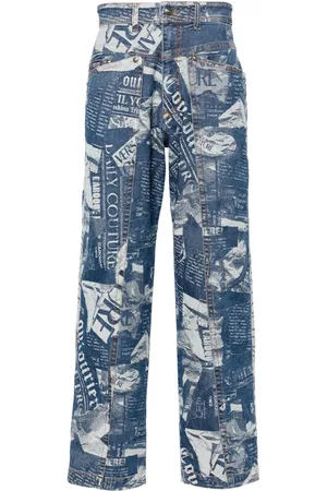VERSACE Magazine straight jeans
