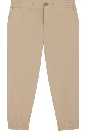 Dolce & Gabbana Broek met logoplakkaat en knoopsluiting