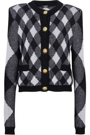 Balmain Vest met gingham ruit