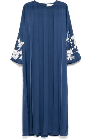 SHATHA ESSA Jurk met geborduurde bloemen
