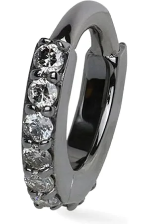 Lark & Berry 14kt gouden kleine Modernist oorring met diamant