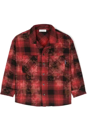 Palm Angels Flanellen blouse
