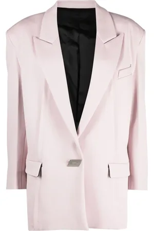 The Attico Blazer met enkele rij knopen