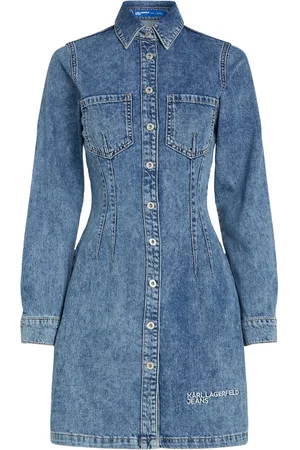 Karl Lagerfeld Denim jurk met lange mouwen
