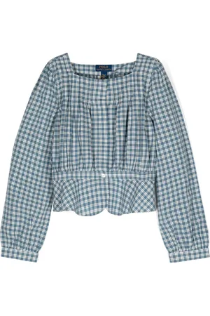 Ralph Lauren Geruite blouse