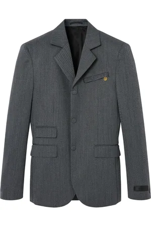 VERSACE Wollen blazer met enkele rij knopen