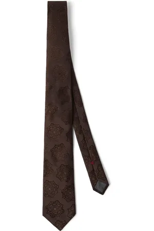 Brunello Cucinelli Zijden stropdas met paisley