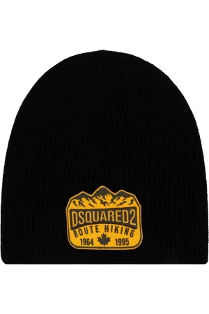 Dsquared2 Wollen muts met logopatch