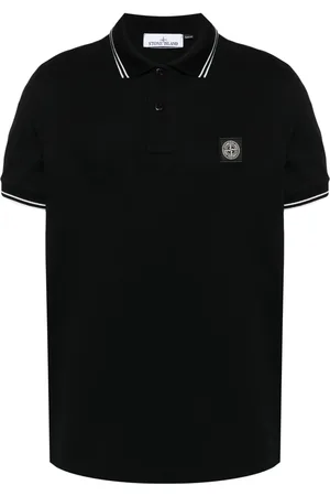 Stone Island Piqué poloshirt met Compassbadge