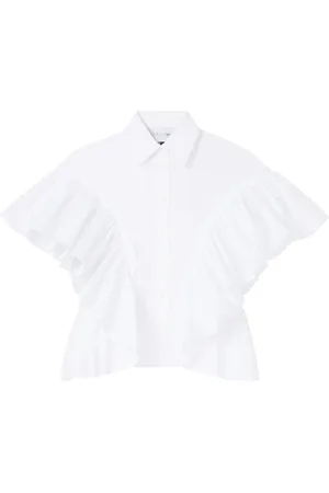 AZ FACTORY X Lutz Huelle blouse met ruche mouwen