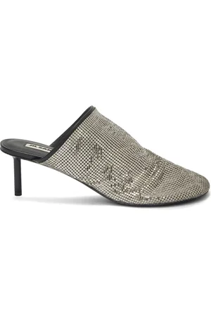 Jil Sander Muiltjes met pailletten en mesh