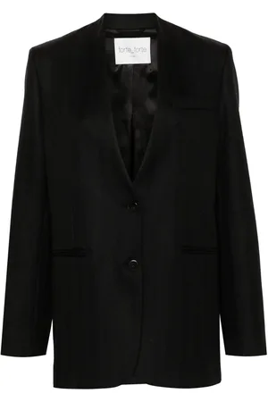 FORTE FORTE Blazer met enkele rij knopen