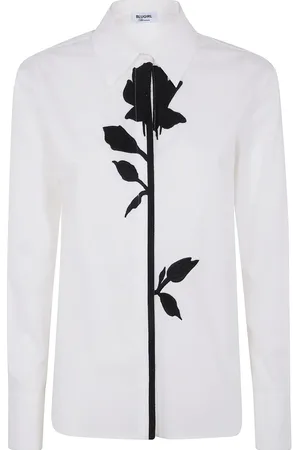 Blugirl Blouse met geborduurde bloemen