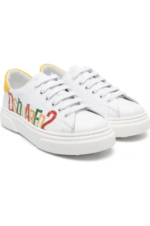 Dsquared2 Leren sneakers met logoprint
