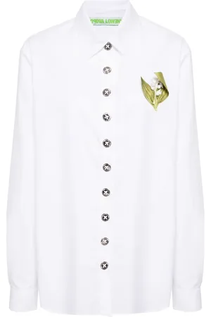 Chopova Lowena Blouse met bloemenapplicatie