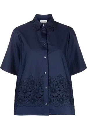 P.A.R.O.S.H. Blouse met geborduurde bloemen
