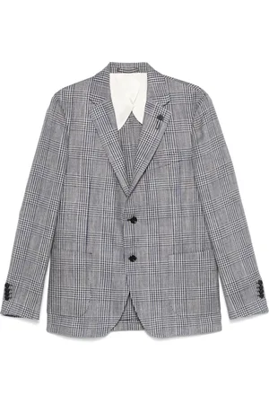 LARDINI Geruite blazer