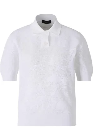 Fabiana Filippi Gebreid poloshirt