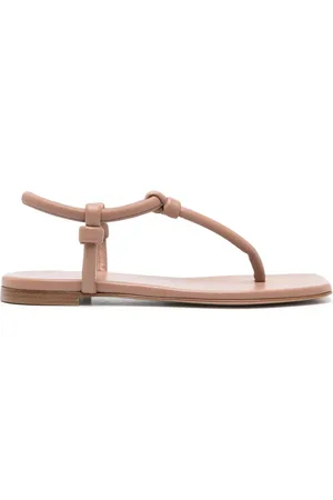 Gianvito Rossi Leren teenslippers