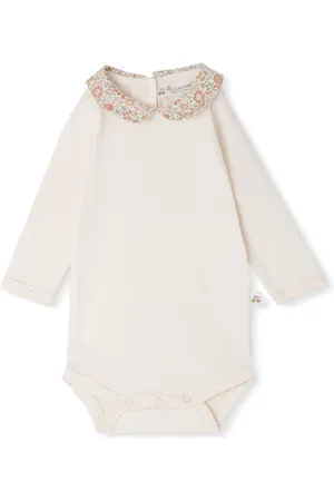 BONPOINT Cygne katoenen romper met bloemenprint
