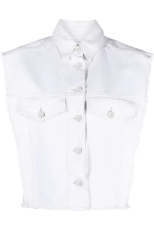 Isabel Marant Tyra katoenen denim gilet