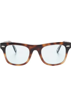 Brunello Cucinelli Zonnebril met wayfarer montuur