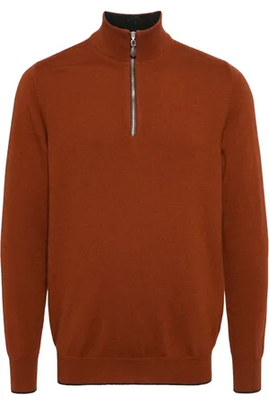 N.PEAL Carnaby trui met halve rits
