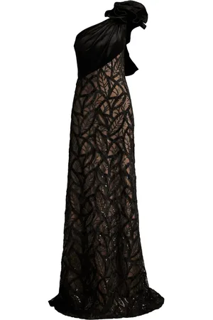 Tadashi Shoji Caraway asymmetrische avondjurk