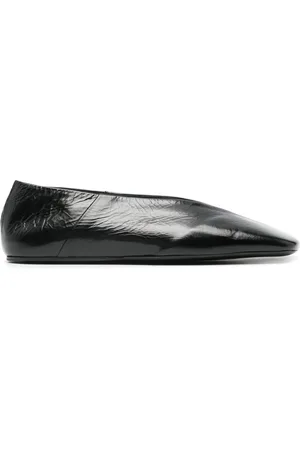 Jil Sander Leren ballerina