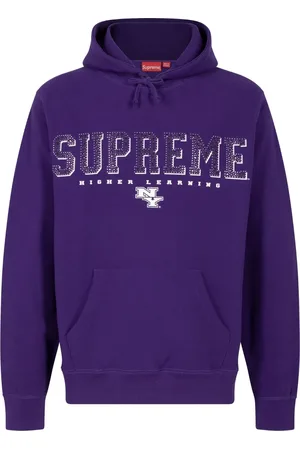 Supreme Hoodie verfraaid met kristallen