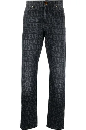 VERSACE Allover straight jeans