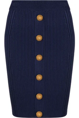 Balmain Kabelgebreide kokerrok