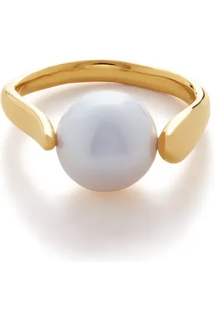 Monica Vinader Ring met parel