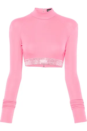 DAVID KOMA Cropped top met stras