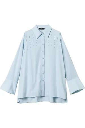 Twin-Set Bezel popeline blouse met borduurwerk