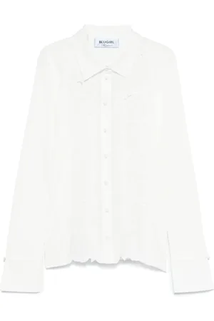 Blugirl Blouse met geborduurde bloemen