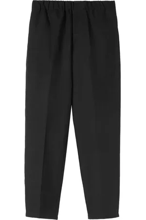 Jil Sander Katoenen broek met elastische tailleband
