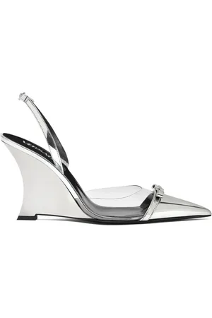VERSACE Gianni Ribbon 95mm pumps met sleehak