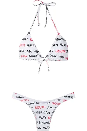 AMIR SLAMA Bikini met logoprint