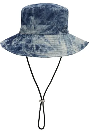 Ganni Verwassen denim vissershoed